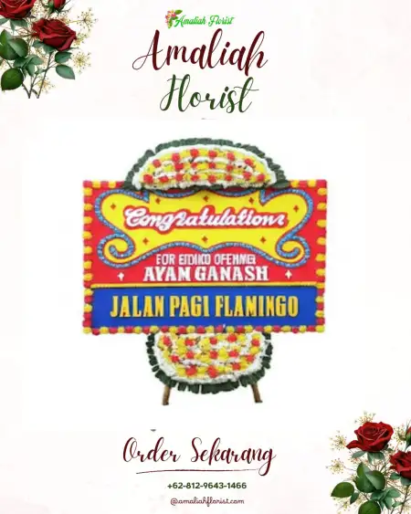 Sewa Papan Bunga Olean